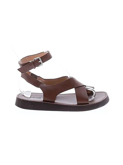 Pre-owned Madewell Sandals In Brown