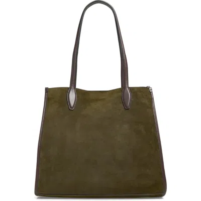Madewell Suede Lexington Tote In Dried Olive Multi