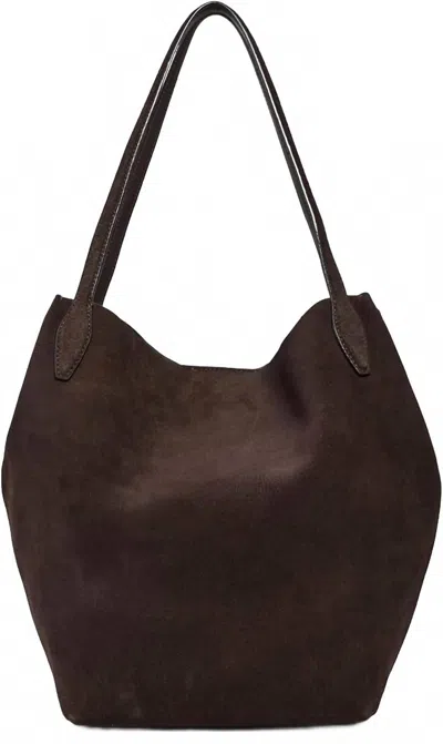 Madewell Women's The Shopper Tote Bag In Dark Carob In Multi