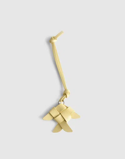 Madewell Woven Fish Bag Charm In Yellow