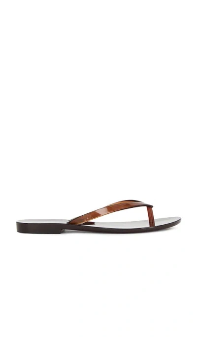 Madewell X Melissa Jelly Thong Flip Flop In Brown