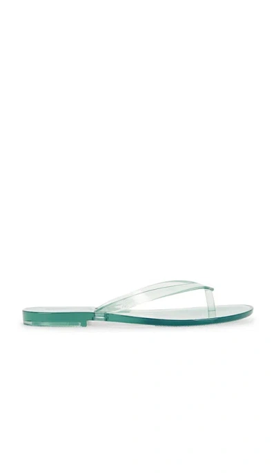 Madewell X Melissa Jelly Thong Flip Flop In Green