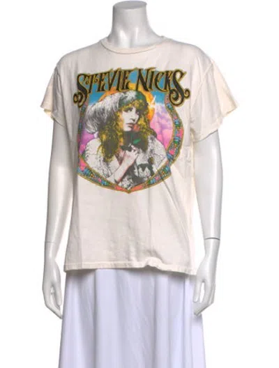 Pre-owned Madeworn Graphic Print Crew Neck T-shirt In Metallic/neutrals