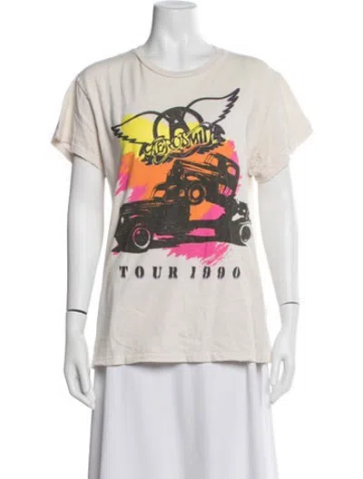 Pre-owned Madeworn Graphic Print Crew Neck T-shirt In White