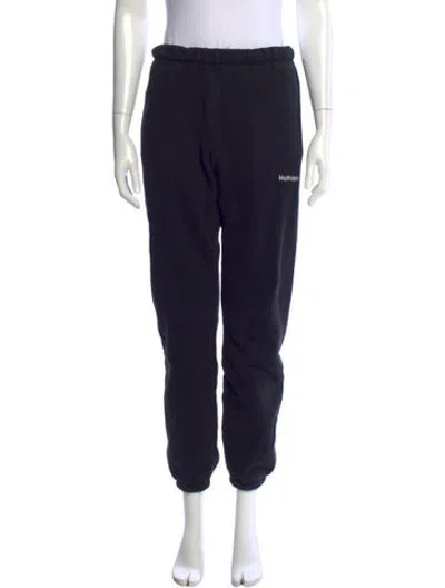 Pre-owned Madhappy Graphic Print Straight Leg Pants In Blue