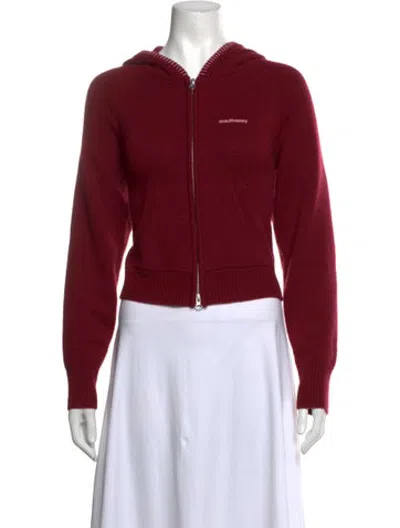 Pre-owned Madhappy Merino Wool Crew Neck Sweater In Red