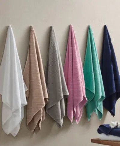 Madison Park Diagonal Ribbed Cotton Towel In Beige