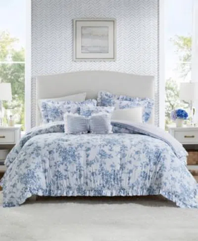 Madison Park Essentials Adele Reversible Comforter Sets In Blue