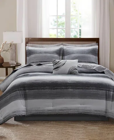 Madison Park Essentials Saben 9-pc.comforter Set, Queen In Black