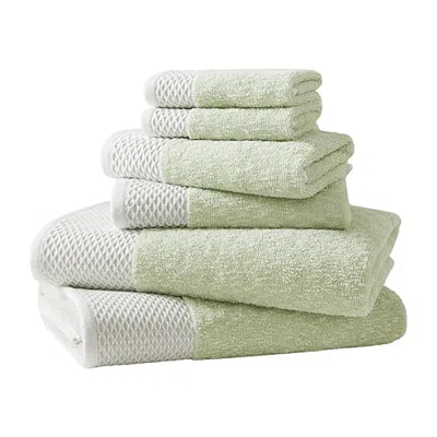 Madison Park Hayden 6-pc. Quick Dry Bath Towel Set In Green