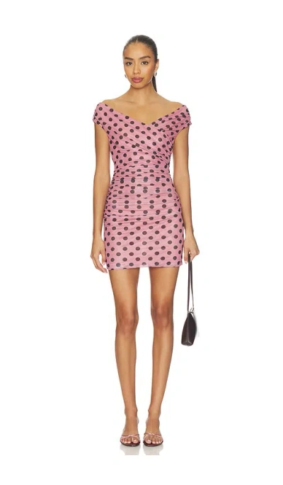 Madison The Label Polina Mini Dress In Pink