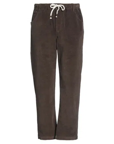 Madson Man Pants Dark Brown Size 30 Cotton, Elastane