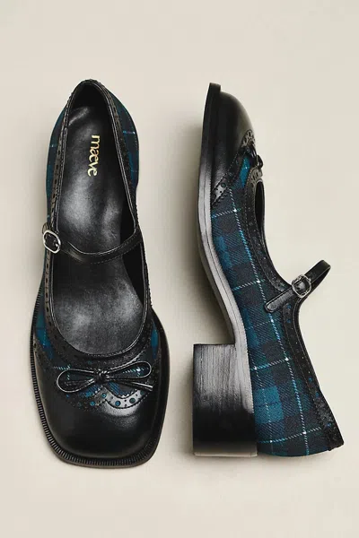 Maeve Bow Mary Jane Brogue Heels In Multi