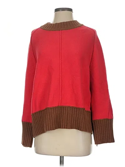 Pre-owned Maeve Pullover Sweater In Red