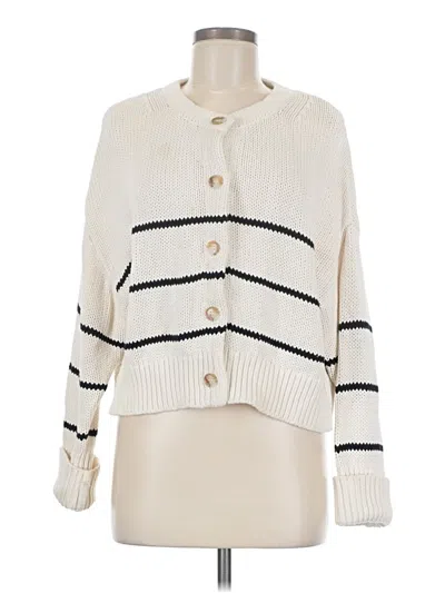 Pre-owned Magaschoni Cardigan Sweater In Ivory