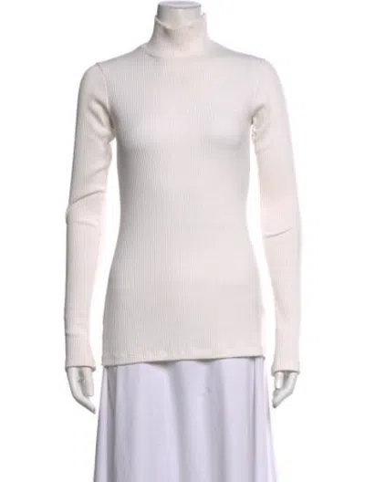 Pre-owned Maggie Marilyn Turtleneck Long Sleeve Top In Neutrals
