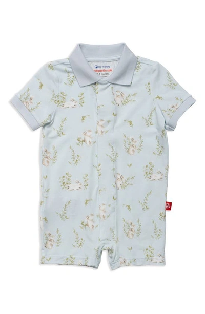 Magnetic Me Babies' Hop Romper In Blue