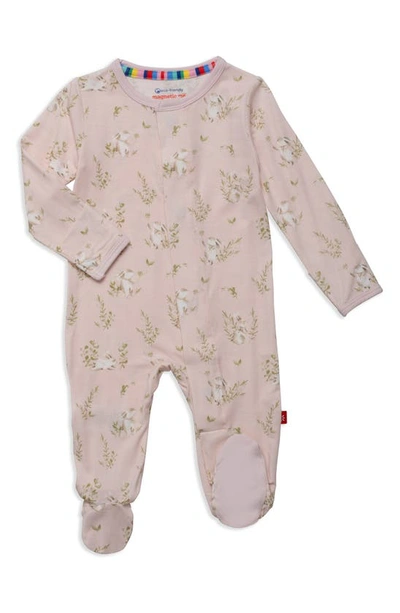 Magnetic Me Babies' Hoppily Ever After Footie In Pink Hop