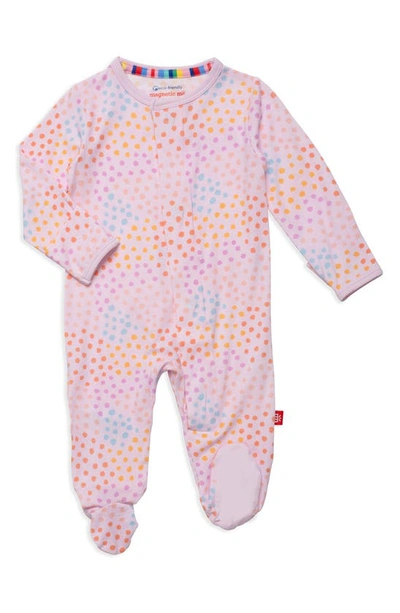 Magnetic Me Babies' Pink Sparkle Footie