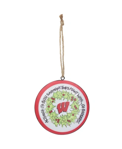 Magnolia Lane Wisconsin Badgers Metal Ornament In Multi