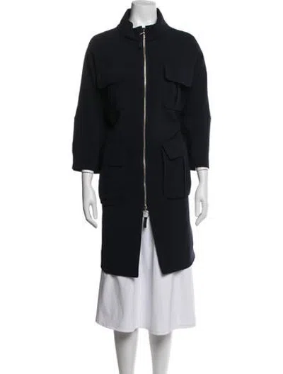 Pre-owned Maison Common Utility Jacket In Black/blue