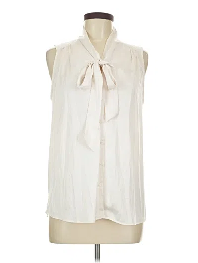 Pre-owned Maison D' Amelie Sleeveless Blouse In Ivory