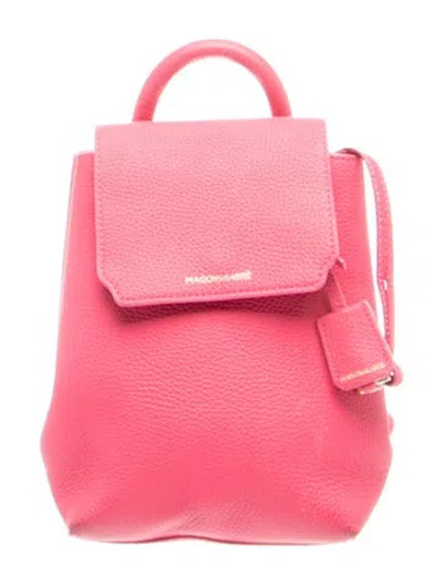 Pre-owned Maison De Sabre Leather Backpack In White