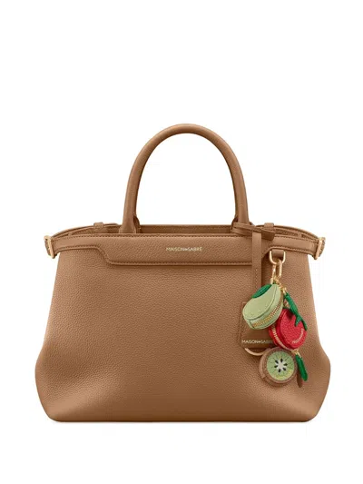 Maison De Sabre Palais Medium Tote Bag In Brown