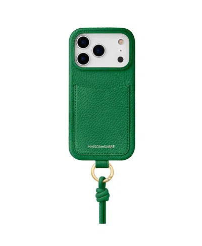Maison De Sabre Sling Phone Case (iphone 18 Pro) In Green