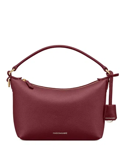 Maison De Sabre The Small Soft Leather Tote Bag In Burgundy