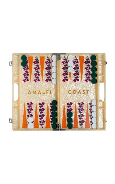 Maison Games - Amalfi Coast Acrylic Backgammon Set - Brown