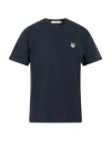 Maison Kitsuné Man T-shirt Midnight Blue Size Xs Cotton