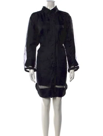 Pre-owned Maison Margiela 2021 Mini Dress In Black