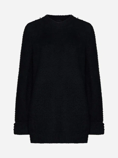 Maison Margiela Cotton-blend Sweater In Black