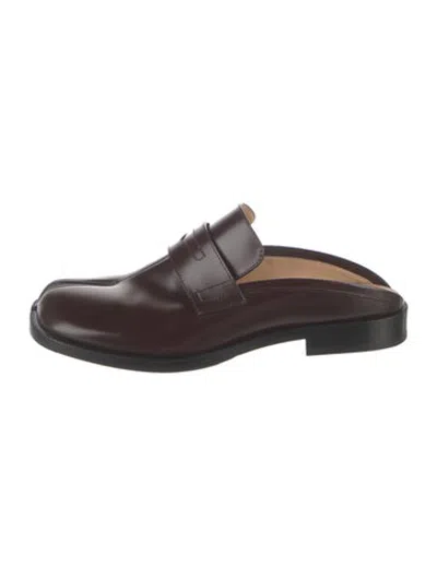 Pre-owned Maison Margiela Leather Mules In Black