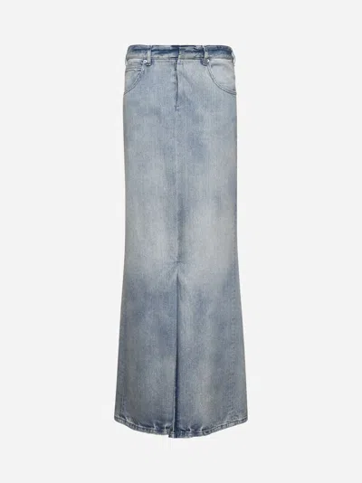 Maison Margiela Light Blue Denim Anonymity Of The Lining Skirt