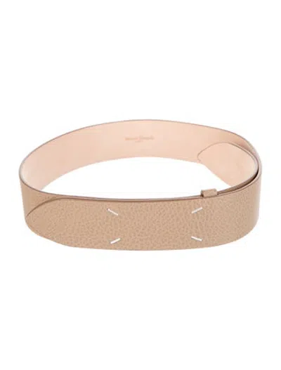 Pre-owned Maison Margiela Skinny Leather Waist Belt In Brown