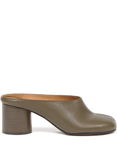 Maison Margiela Tabi Block-heel Mules In Multi