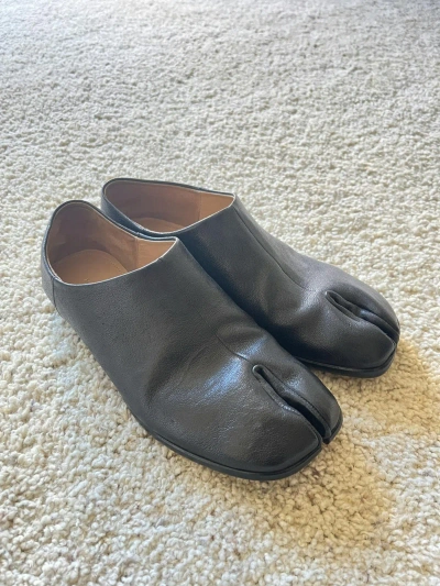 Pre-owned Maison Margiela Tabi Loafers In Black