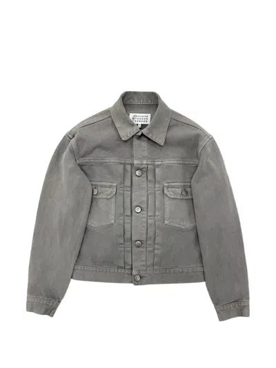 Maison Margiela Washed-finish Denim Jacket In Brown