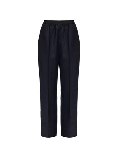 Maison Margiela Wool Trousers In Blue