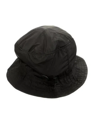 Pre-owned Maison Michel Nylon Bucket Hat In Black