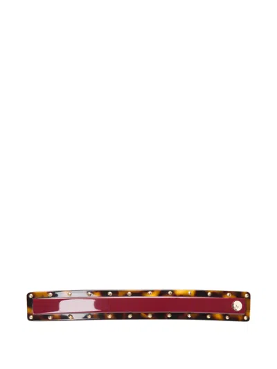 Maison Michel Stacy Tortoiseshell-effect Hair Clip In White