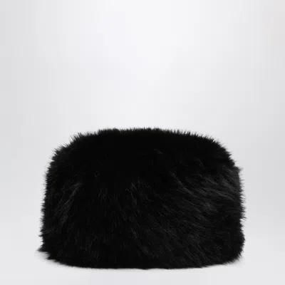 Maison Ola Le Chapka Hat In Faux Fur In Brown