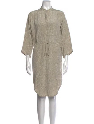Pre-owned Maiyet Silk Knee-length Dress In Neutrals
