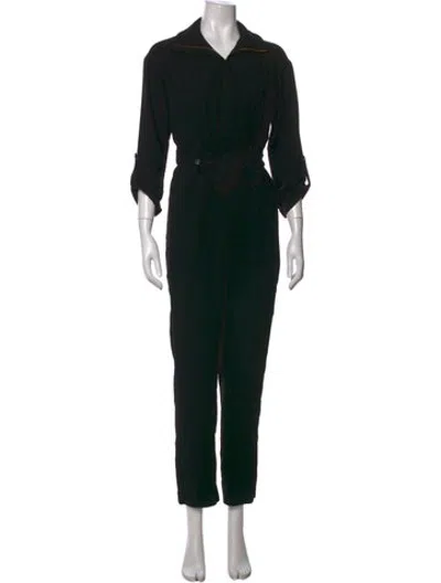 Pre-owned Maje Acetate Jumpsuit In Black