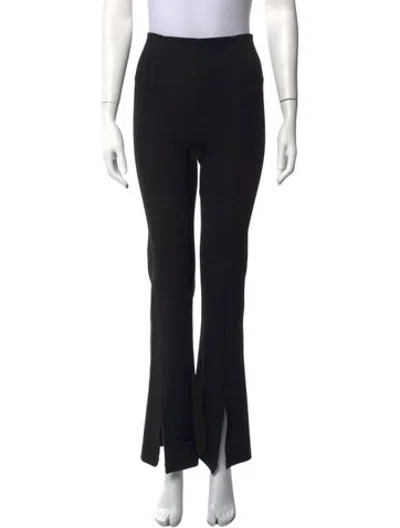 Pre-owned Maje Flared Pants In Black