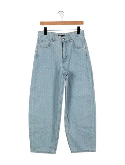Pre-owned Maje High-rise Wide Leg Jeans W/ Tags In Blue