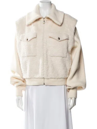 Pre-owned Maje Jacket In Neutrals