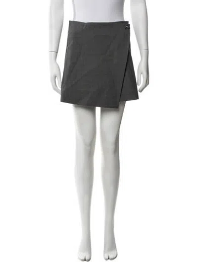 Pre-owned Maje Mini Skirt In Grey